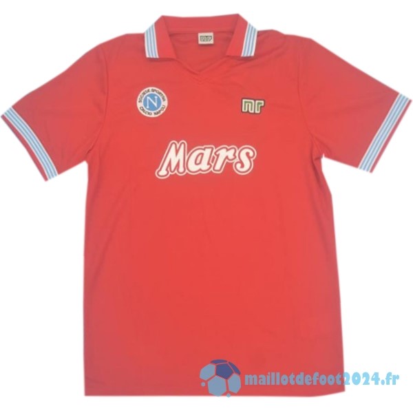 Nouveau Third Maillot Napoli Retro 1988 1989 Rouge