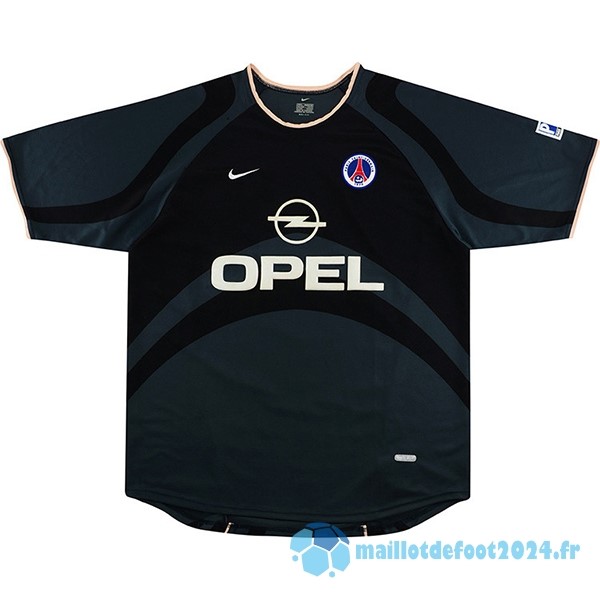 Nouveau Third Maillot Paris Saint Germain Retro 2001 Noir