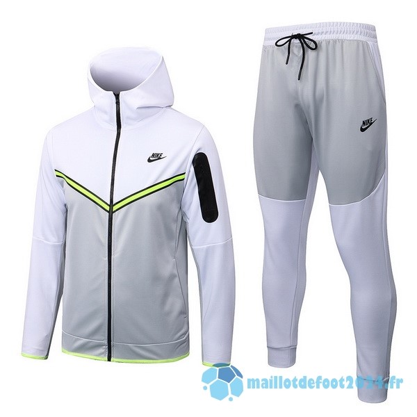 Nouveau Veste Con Capucha Nike 2022 2023 Gris Blanc