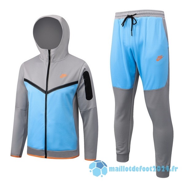 Nouveau Veste Con Capucha Nike 2022 2023 Gris Bleu