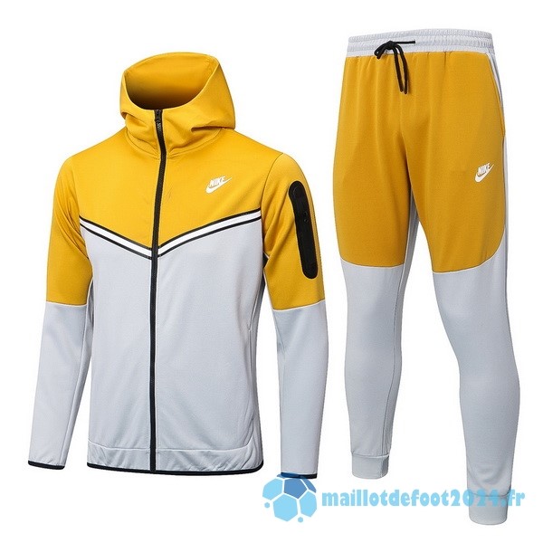 Nouveau Veste Con Capucha Nike 2022 2023 Jaune Gris