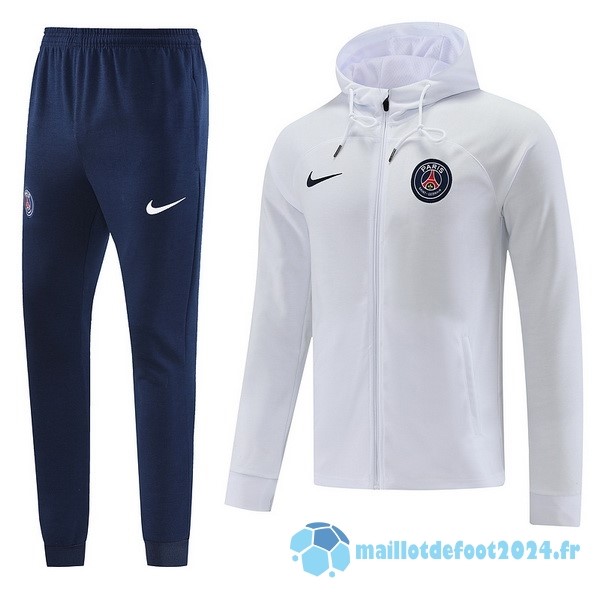 Nouveau Veste Con Capucha Paris Saint Germain 2022 2023 Blanc II Noir