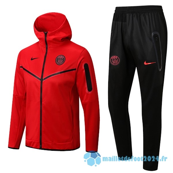 Nouveau Veste Con Capucha Paris Saint Germain 2022 2023 Rouge Noir