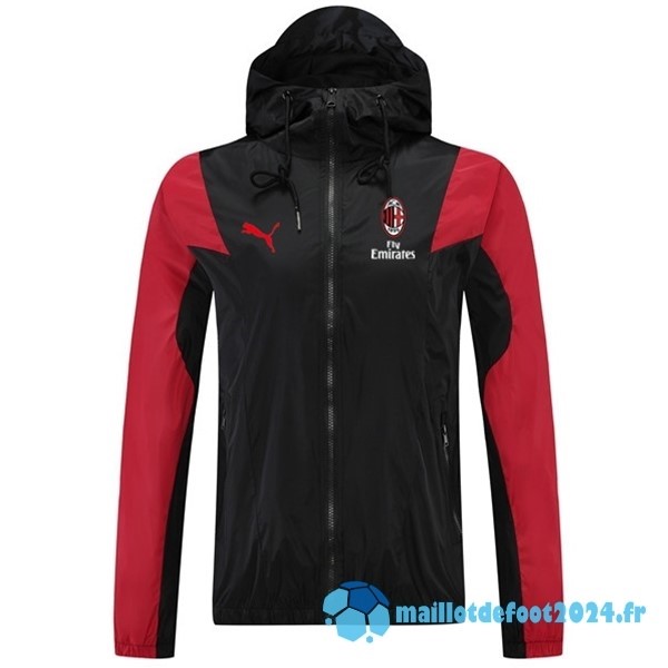 Nouveau Coupe Vent AC Milan 2023 2024 Noir Rouge