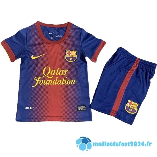 Nouveau Domicile Conjunto De Enfant Barcelona Retro 2012 2013 Rouge Bleu