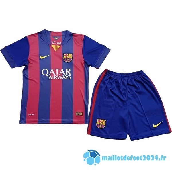 Nouveau Domicile Conjunto De Enfant Barcelona Retro 2014 2015 Rouge Bleu