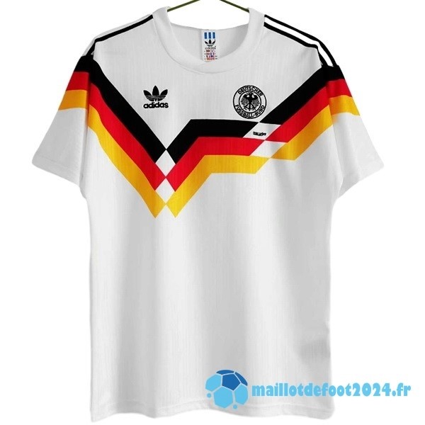 Nouveau Domicile Maillot Allemagne Retro 1990 Blanc