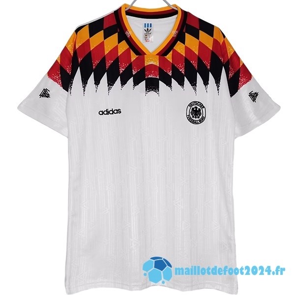 Nouveau Domicile Maillot Allemagne Retro 1994 Blanc