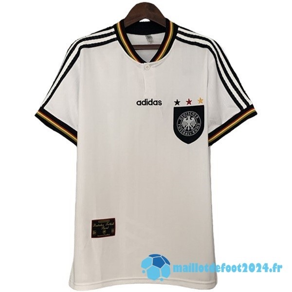 Nouveau Domicile Maillot Allemagne Retro 1996 Blanc