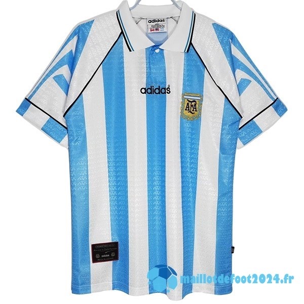 Nouveau Domicile Maillot Argentine Retro 1996 Bleu