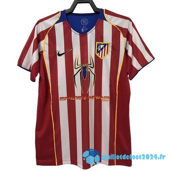 Nouveau Domicile Maillot Atlético Madrid Retro 2004 Rouge