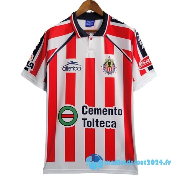 Nouveau Domicile Maillot CD Guadalajara Retro 2002 2003 Blanc Rouge