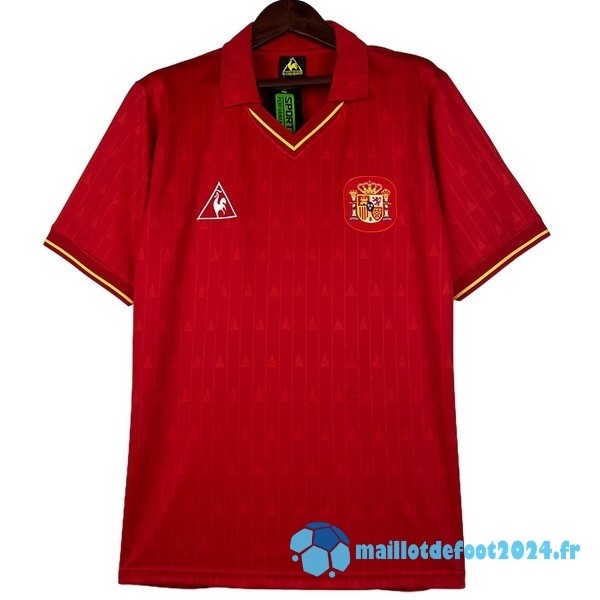 Nouveau Domicile Maillot Espagne Retro 1990 1991 Rouge