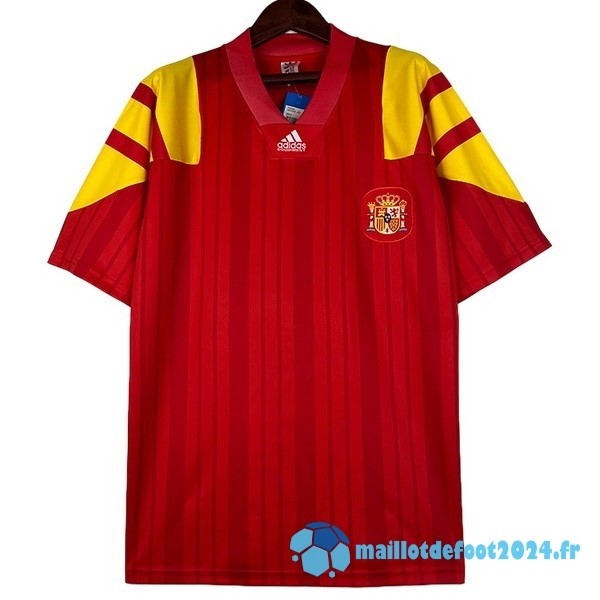 Nouveau Domicile Maillot Espagne Retro 1992 Rouge