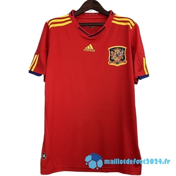 Nouveau Domicile Maillot Espagne Retro 2010 Rouge