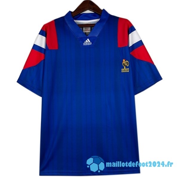 Nouveau Domicile Maillot France Retro 1992 1994 Bleu