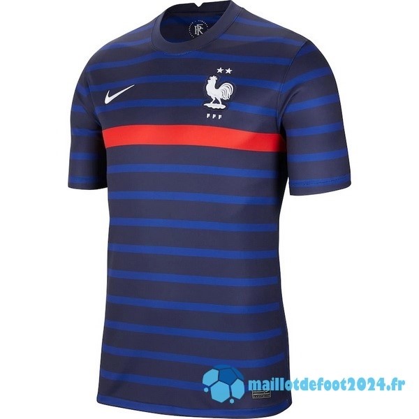 Nouveau Domicile Maillot France Retro 2021 Bleu