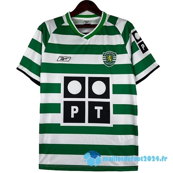 Nouveau Domicile Maillot Lisboa Retro 2003 2004 Vert