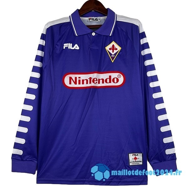 Nouveau Domicile Maillot Manches Longues Fiorentina Retro 1998 1999 Purpura