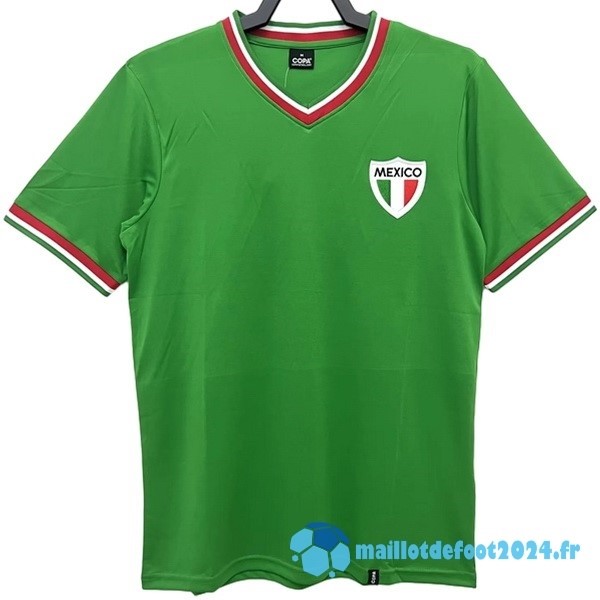 Nouveau Domicile Maillot Mexico Retro 1970 Vert