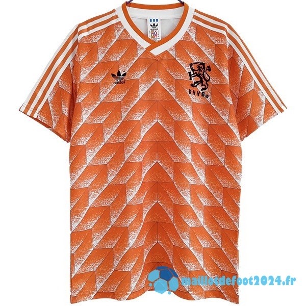 Nouveau Domicile Maillot Pays Bas Retro 1988 Orange