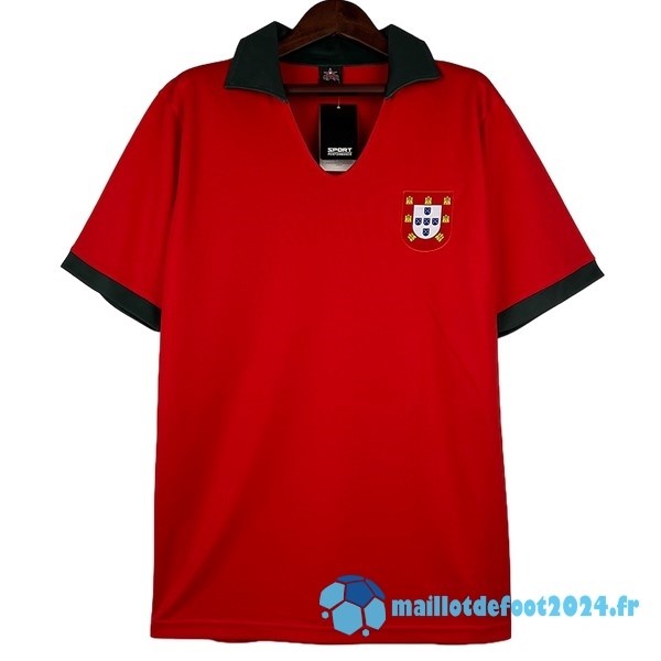 Nouveau Domicile Maillot Portugal Retro 1972 Rouge