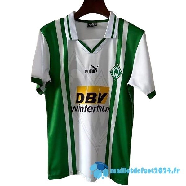 Nouveau Domicile Maillot Werder Bremen Retro 1996 1997 Vert