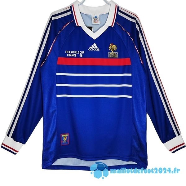 Nouveau Domicile Manches Longues AC Milan Retro 1998 Bleu