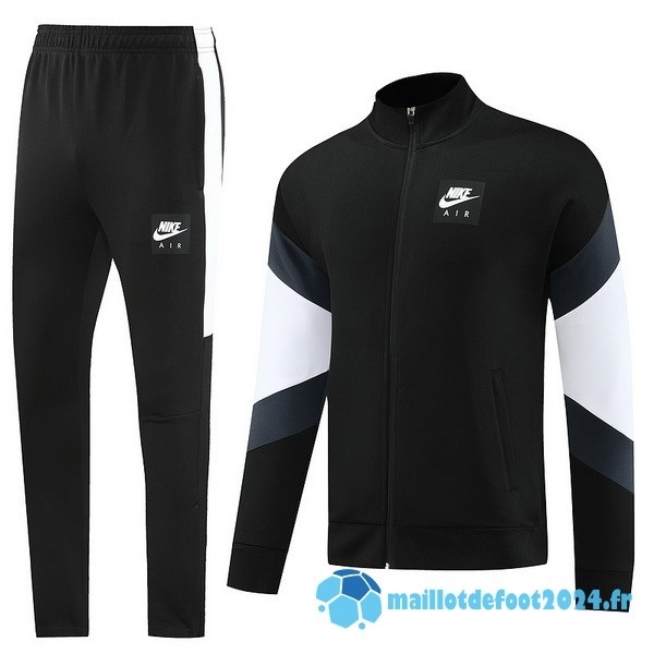 Nouveau Ensemble Complet Ensemble Complet longue fermeture éclair vêtements De Sport Nike 2023 Noir Blanc