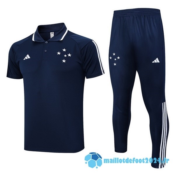 Nouveau Ensemble Complet Polo Cruzeiro 2023 2024 Bleu Marine