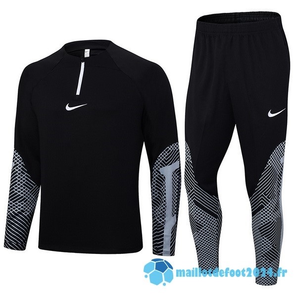 Nouveau Ensemble Complet Sudadera Entrainement Nike 2023 Noir Gris