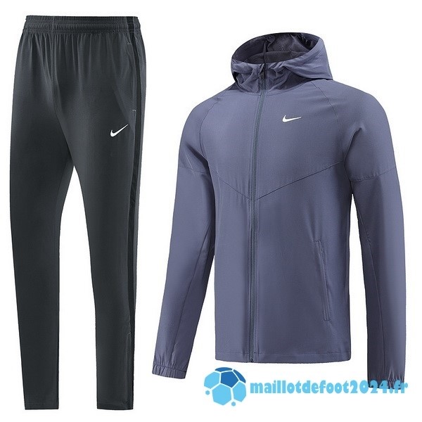 Nouveau Ensemble Complet Veste Con Capucha Nike 2023 Noir Gris