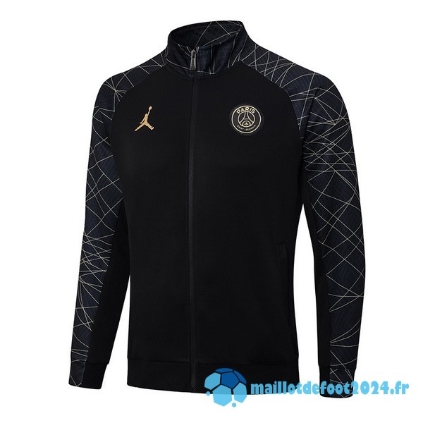 Nouveau Ensemble Complet longue fermeture éclair vêtements De Sport Paris Saint Germain 2023 2024 Noir Gris