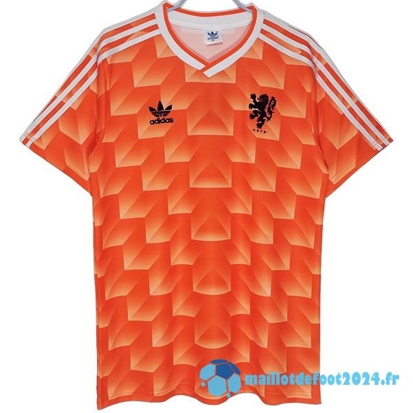 Nouveau Entrainement Maillot Pays Bas Retro 1988 Orange