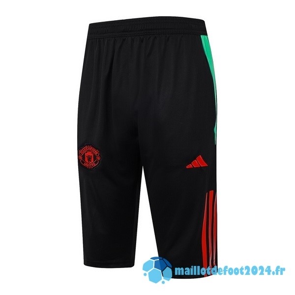 Nouveau Entrainement Pantalon Manchester United 2023 2024 Noir Rouge Vert
