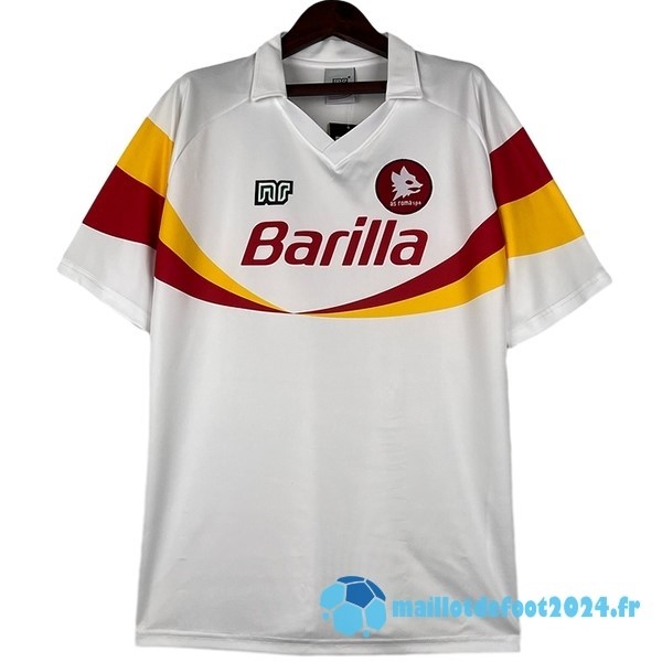 Nouveau Exterieur Maillot As Roma Retro 1990 1991 Blanc