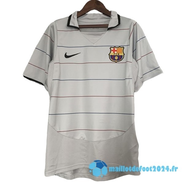 Nouveau Exterieur Maillot Barcelona Retro 2003 2005 Gris