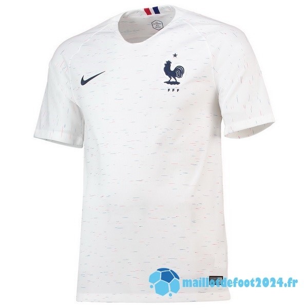 Nouveau Exterieur Maillot France Retro 2018 Blanc