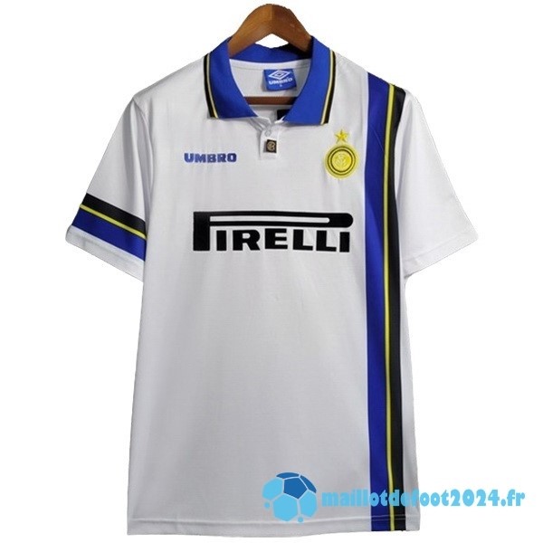 Nouveau Exterieur Maillot Inter Milán Retro 1997 1998 Blanc