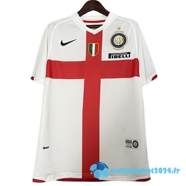 Nouveau Exterieur Maillot Inter Milán Retro 2007 2008 Blanc