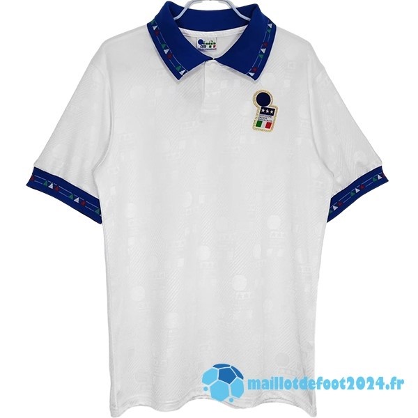 Nouveau Exterieur Maillot Italy Retro 1994 Blanc