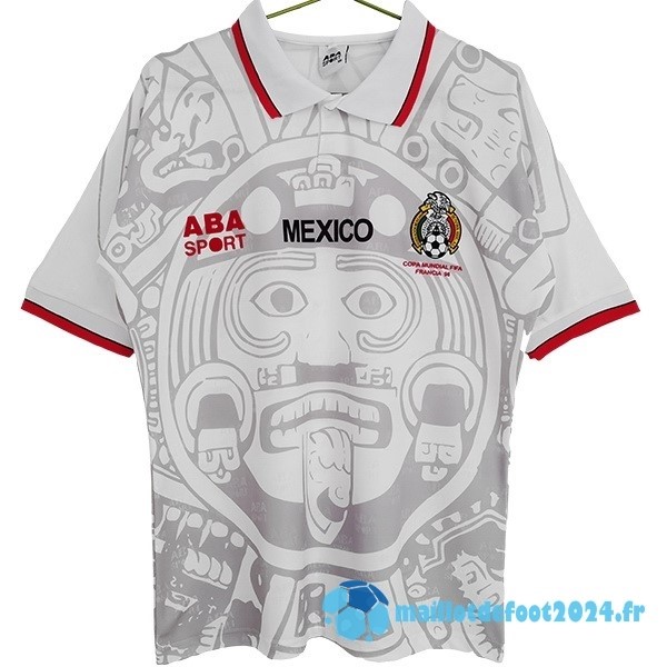 Nouveau Exterieur Maillot Mexico Retro 1998 Blanc