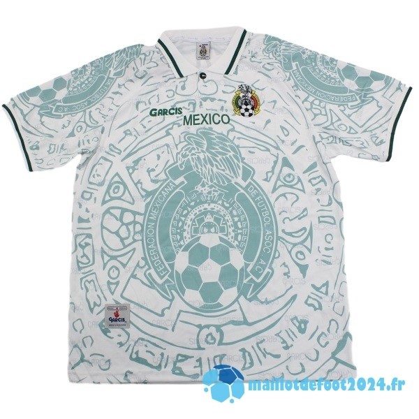 Nouveau Exterieur Maillot Mexico Retro 1999 Blanc