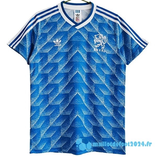 Nouveau Exterieur Maillot Pays Bas Retro 1988 Bleu