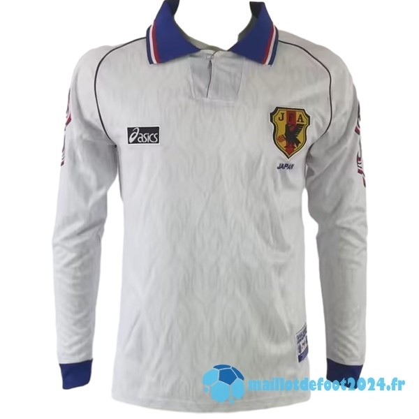 Nouveau Exterieur Manches Longues Maillot Japon Retro 1998 Blanc