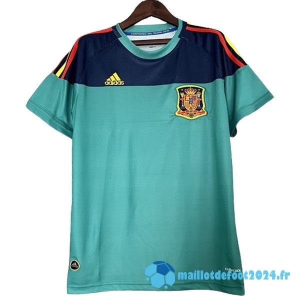 Nouveau Gardien Maillot Espagne Retro 2010 Vert