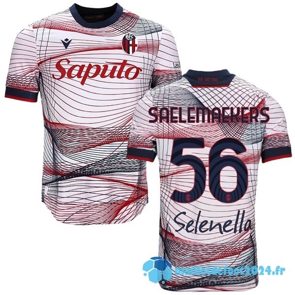 Nouveau NO.56 SAELEMAEKERS Thailande Third Maillot Bologna 2023 2024 Blanc