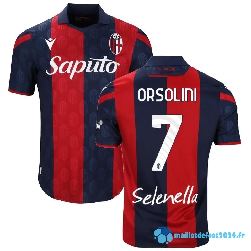 Nouveau NO.7 ORSOLINI Thailande Domicile Maillot Bologna 2023 2024 Rouge