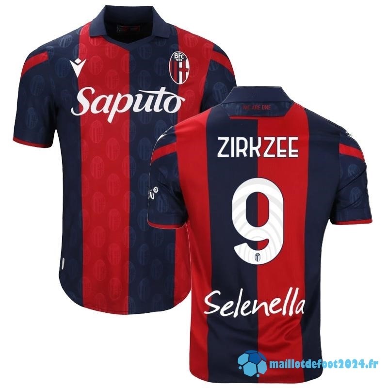 Nouveau NO.9 ZIRKZEE Thailande Domicile Maillot Bologna 2023 2024 Rouge