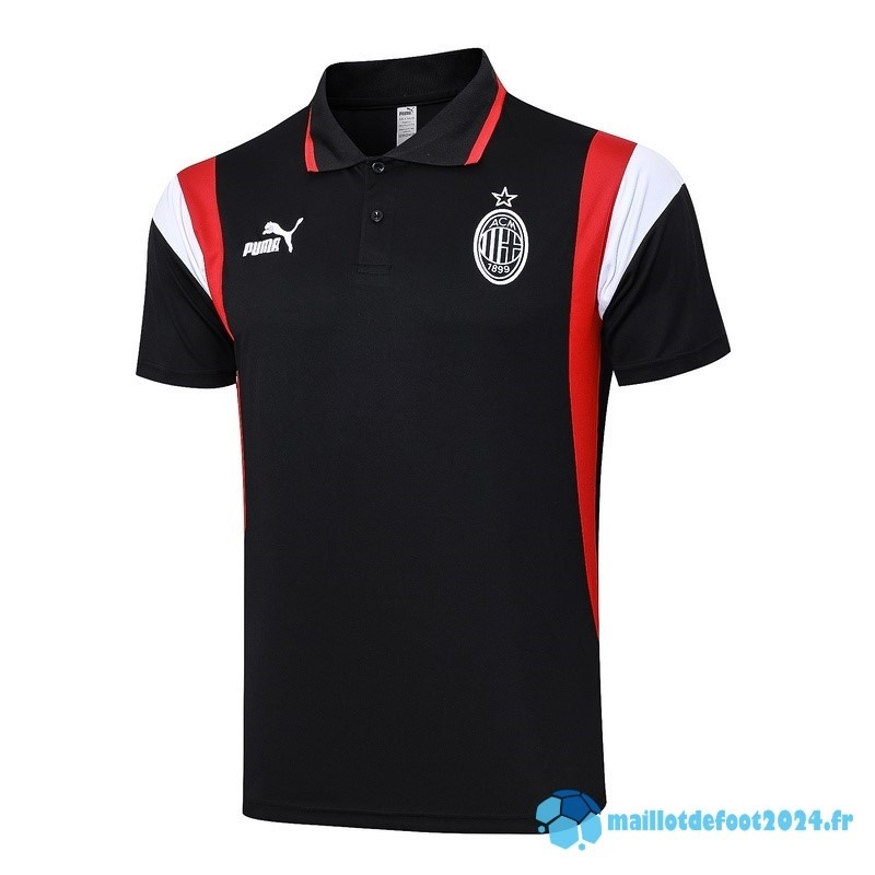 Nouveau Polo AC Milan 2023 2024 Noir Rouge Blanc